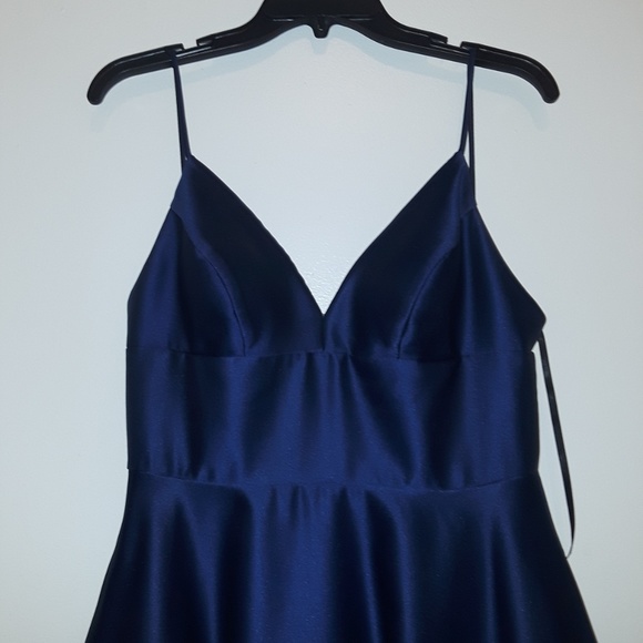 Deep Blue Prom Dress - Picture 4 of 8